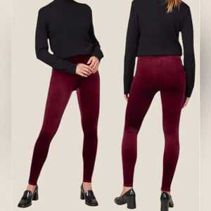 SPANX | Velvet Velour Legging Holiday Berry Size Large